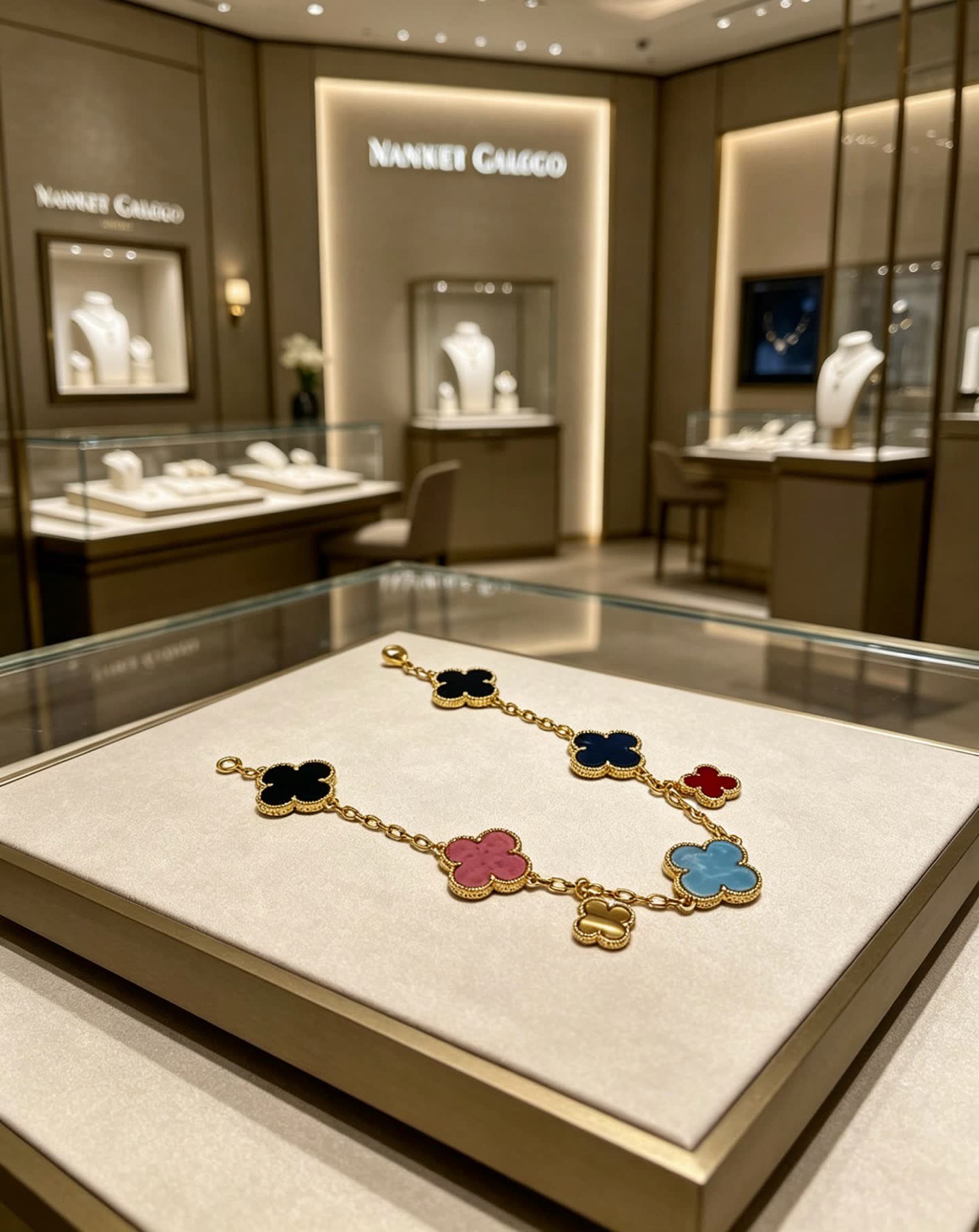 Van Cleef & Arpels Magic Alhambra Multicolor Enamel Bracelet